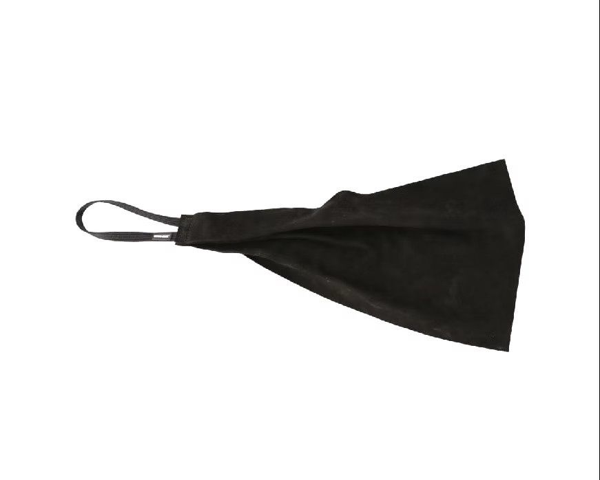 Leather Soft Rag Tug One Handle 65 cm Black