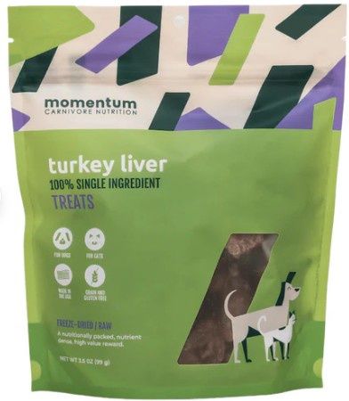 MOMENTUM Dog Treats - Turkey Liver 3.5oz