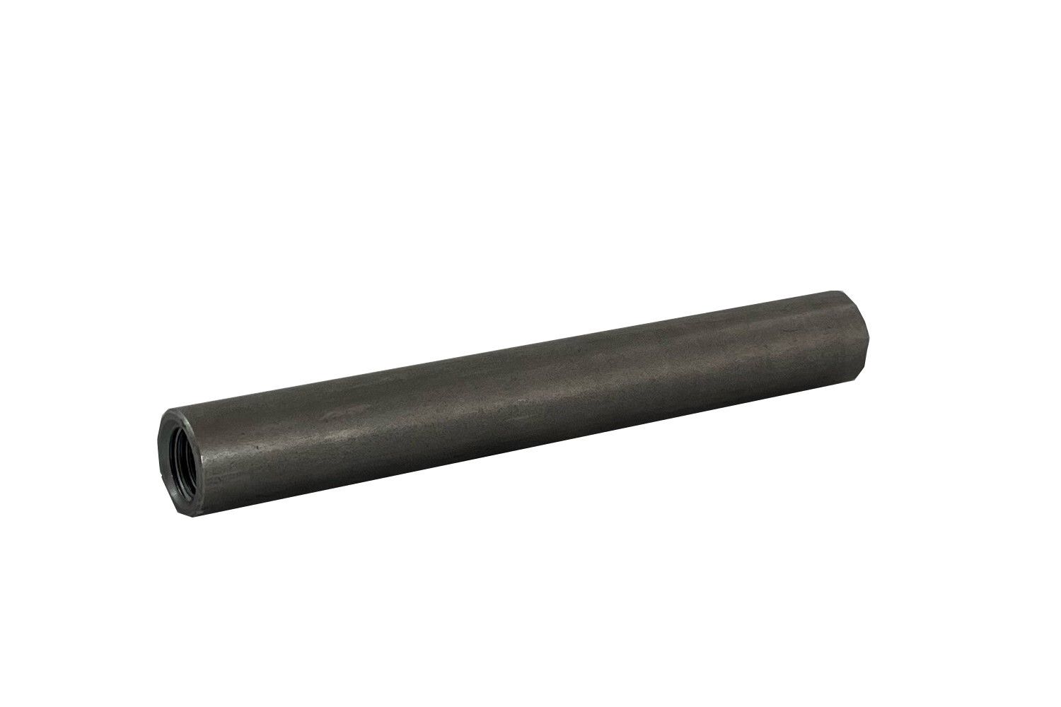 Eje nuevo para rueda de horquilla fabricado en metal, cilíndrico, incluye tornillos y casquillos.