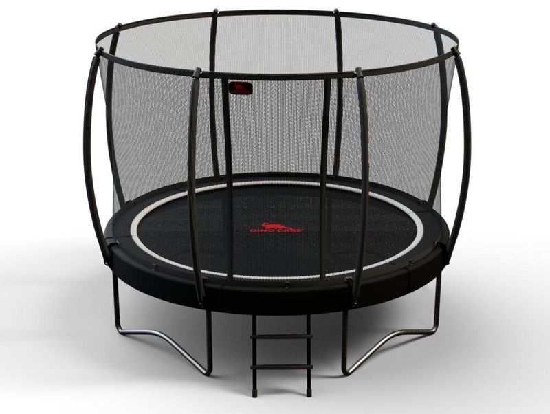 Dino-Cars Cama elástica Pro Line Ø 430 cm con red de seguridad + escalera