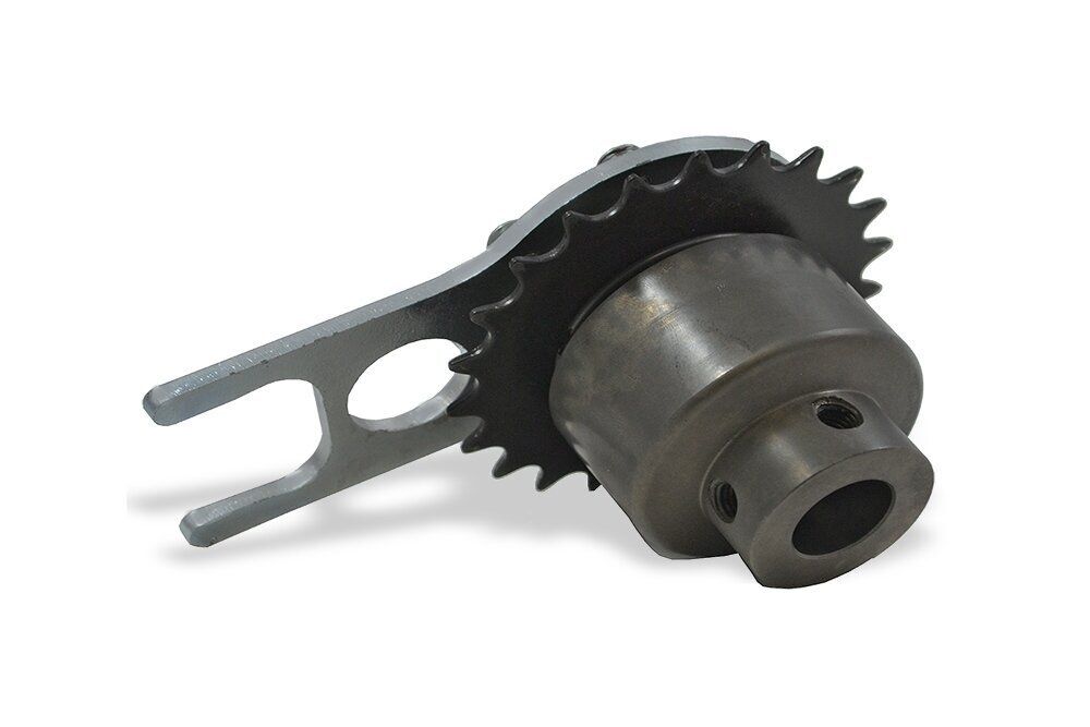 Brake freewheel hub with metal sprocket and lever