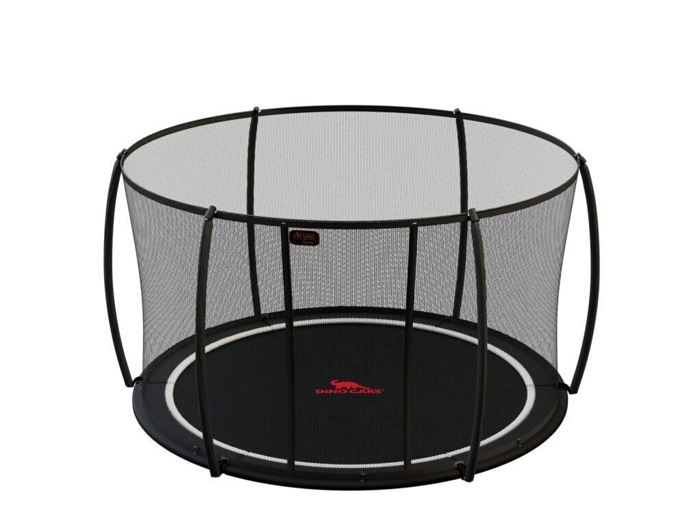 Dino-Cars Ø 305 cm trampolino Flat Level incl. rete di sicurezza