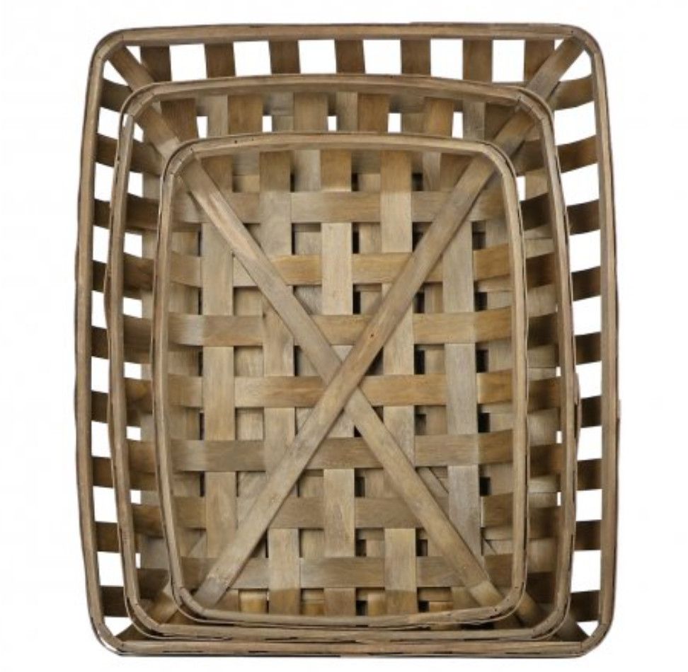 Rectangle Tobacco Basket, Size: 24" x 18"