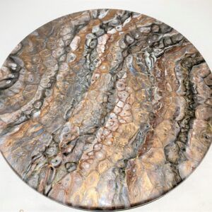 18"  Lazy Susan Earth Tones (Faceted)