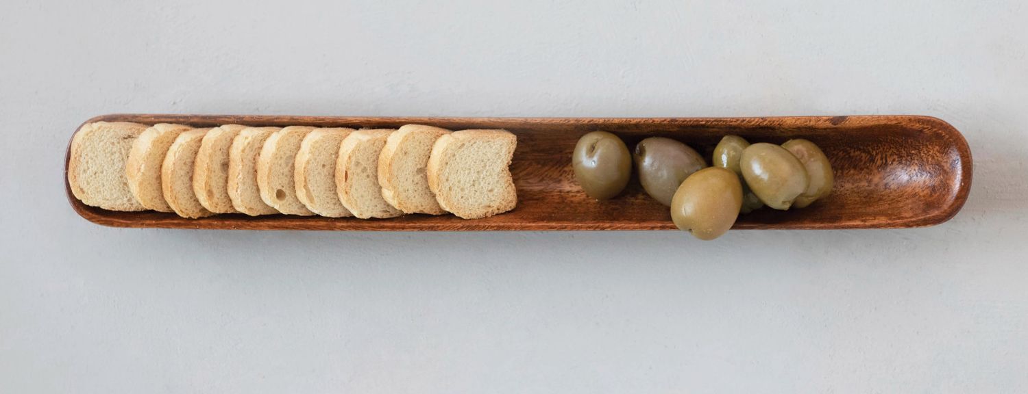 Acacia Wood Olive Boat