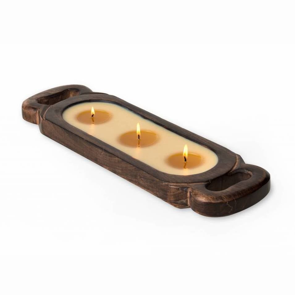 Wooden Candle Tray
