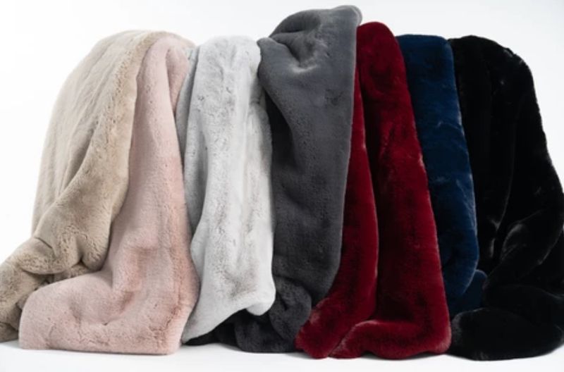 Faux Chinchilla Throw