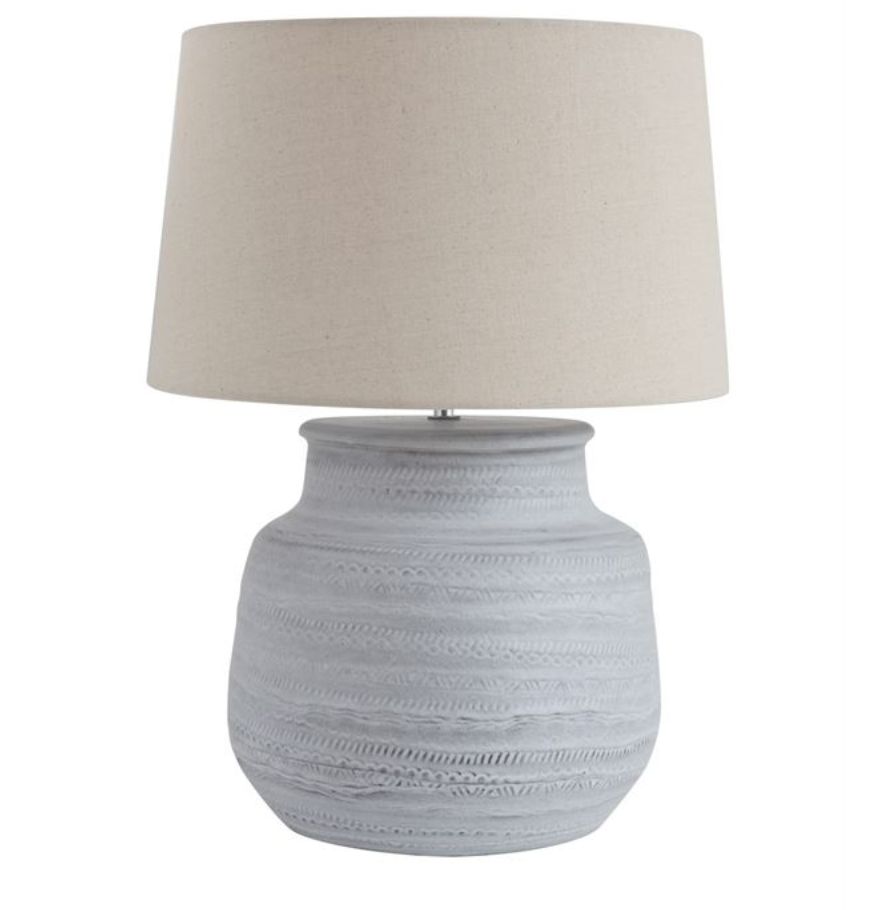 Grey Ceramic Table Lamp