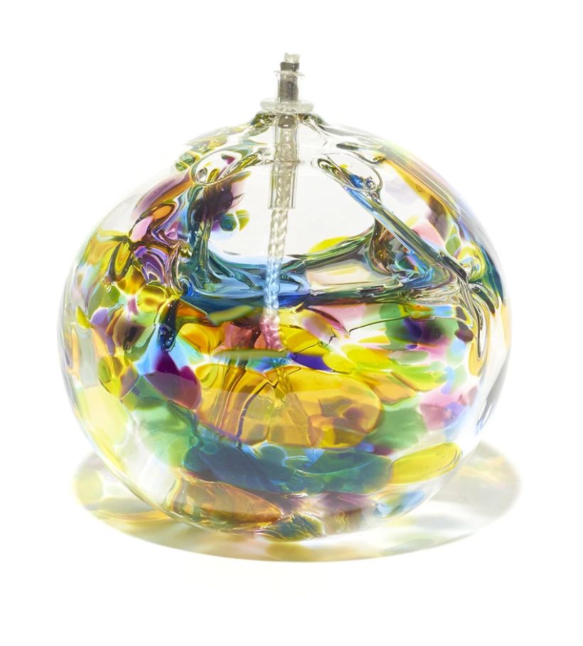 Friendship Flame Oil Lamp, Color: Spring, Size: Round