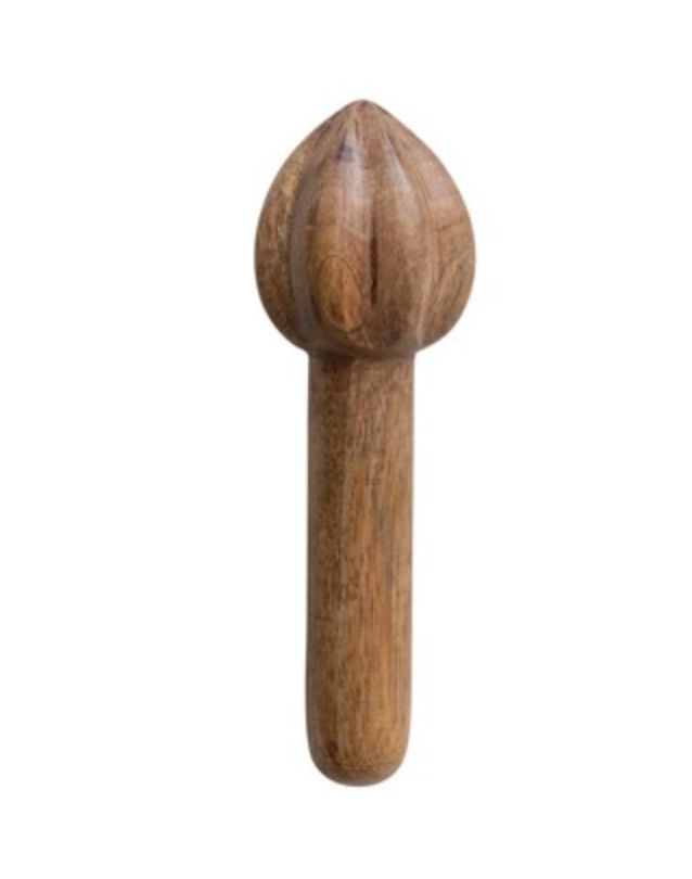 Mango Wood Citrus Reamer, Natural