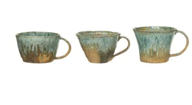 10 oz. Stoneware Mug, 3 Styles