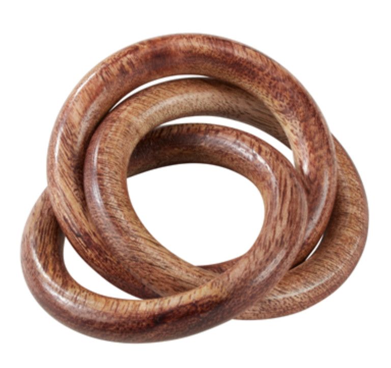 Wooden Interlock Napkin Ring