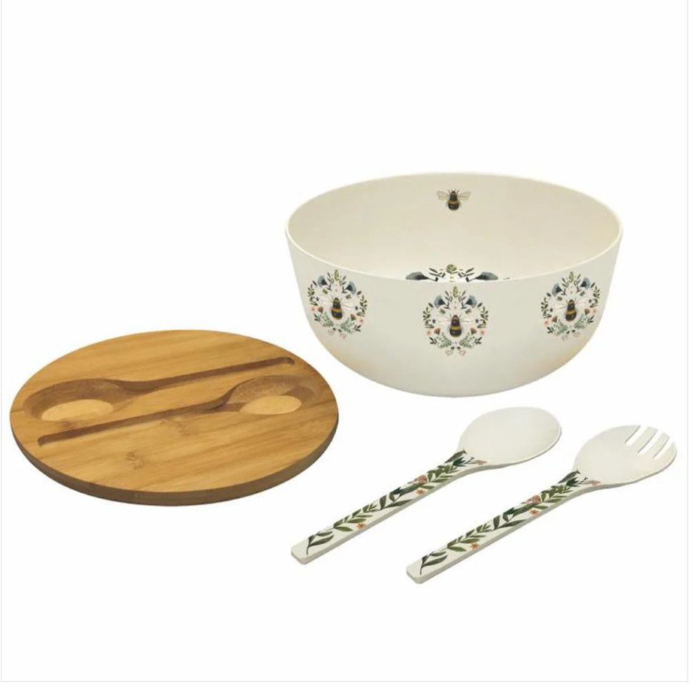 Secret Bee Salad Bowl Set