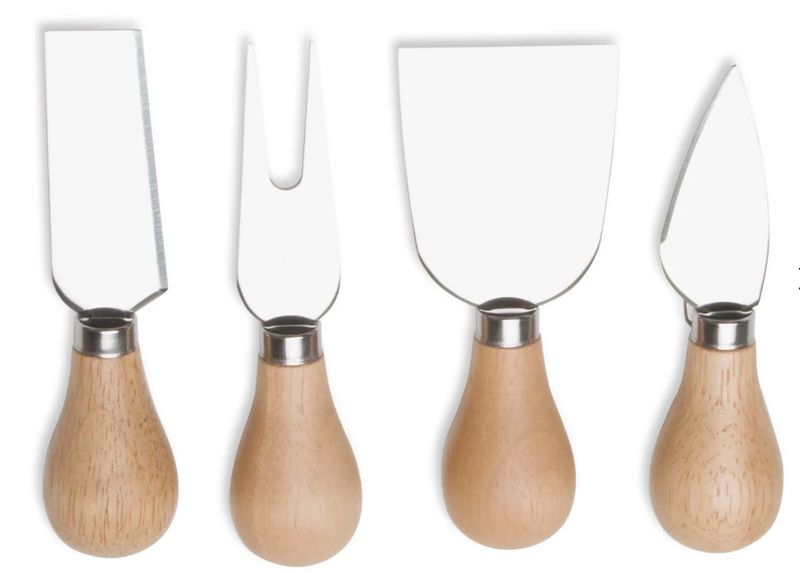 Natural Handled Cheese Utensil Set