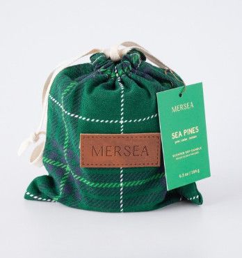 Plaid Bag Candle - Sea Pines