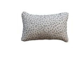 Hand-Embroidered Cotton Lumbar Pillow