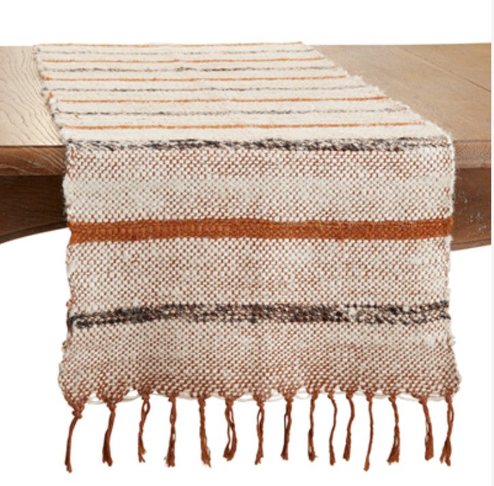 Rust/Cream Striped Runner