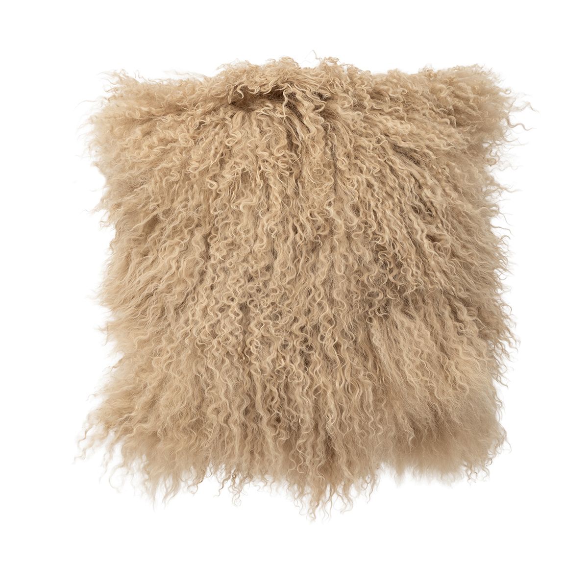 Champagne Tibetan Lamb 16" Pillow