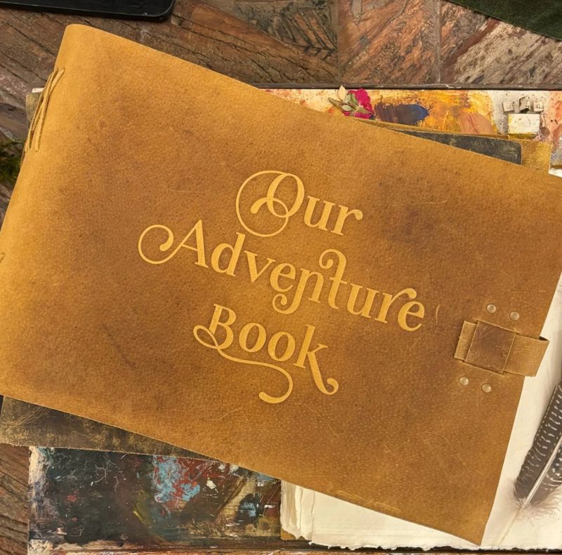 Embossed Leather Journal Book