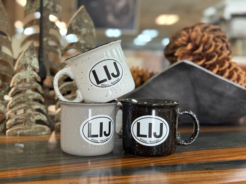 LIJ Ceramic Speckled Coffee Mugs