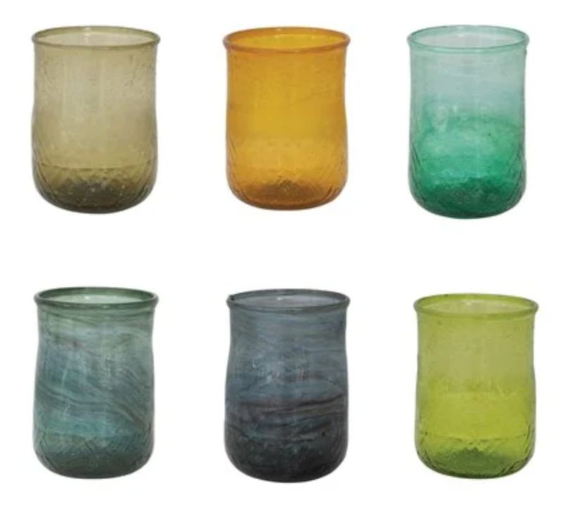 Hand-Blown Glass Votive Holder