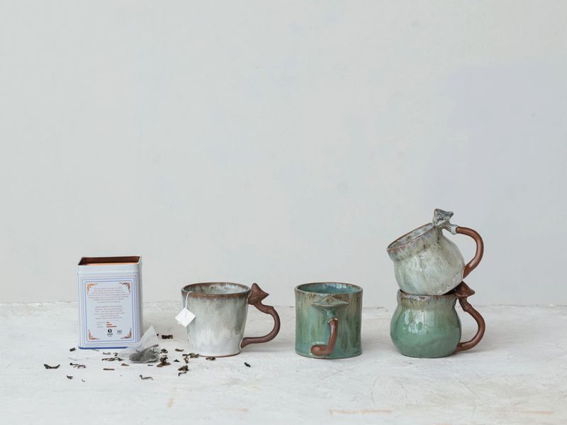 Stoneware Mushroom Mug