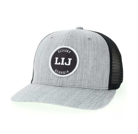 Grey/Black Trucker Hat w/CHUCKY Mid-Pro Snapback LIJ Logo
