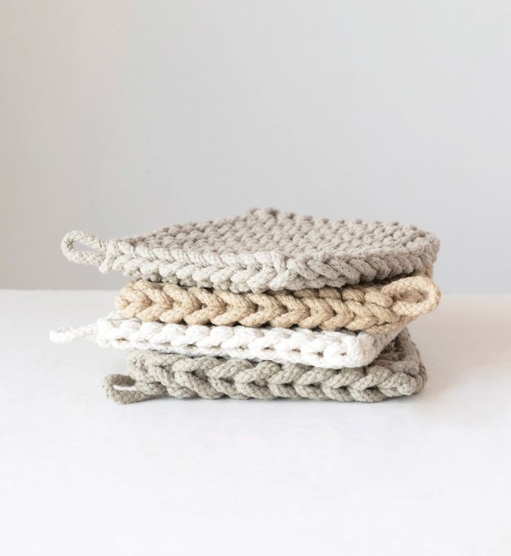 Cotton Crocheted Pot Holder