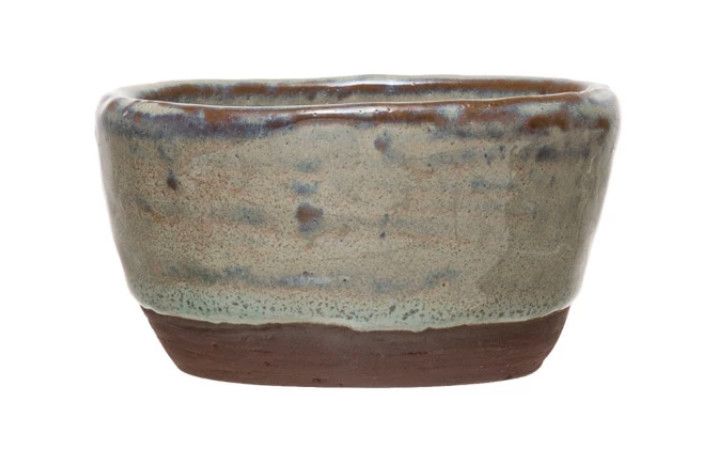 Stoneware Bowls with Reactive Glaze, Size: Small