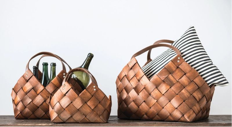 Woven Basket with Handles