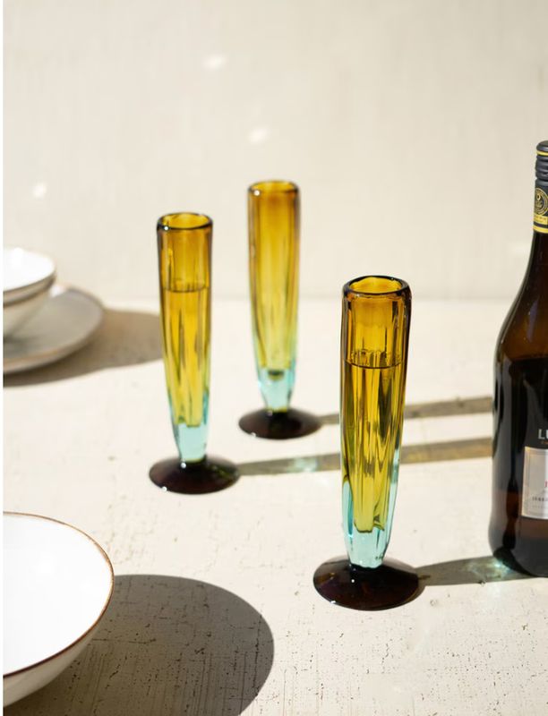 Recycled Fluted Champagne Glass