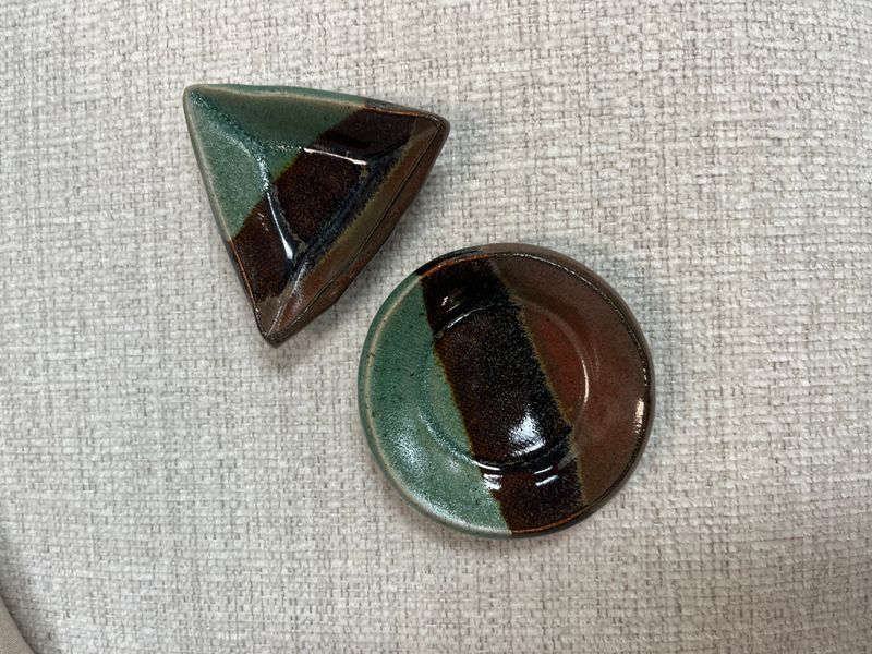 Consignment Kathy Cobb Ceramic Trinket Tray Small Round