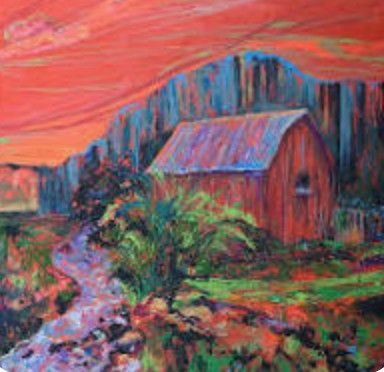 Consignment Shiela Carey Print "Red Sky At Night" 11X14