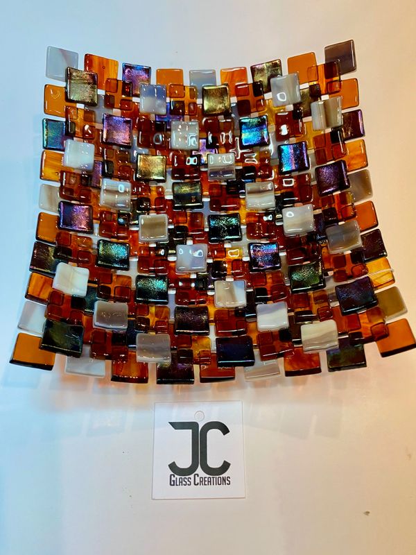 Consignment Jean Carrasco Glass Fused Plates