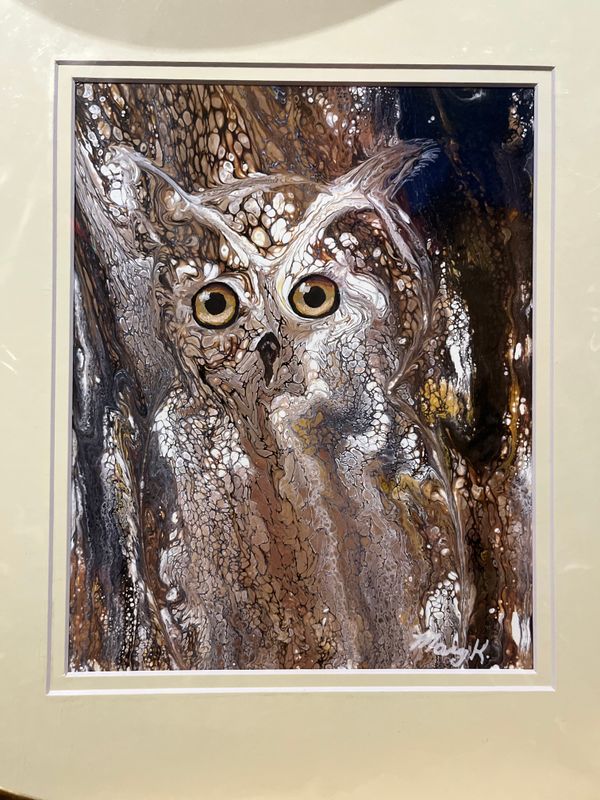 Consignment Mary K Framed "Owliver" 11x14