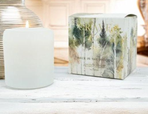 Crave Candle Co. Boxed Candle 8oz., Scent: Walk In The Woods