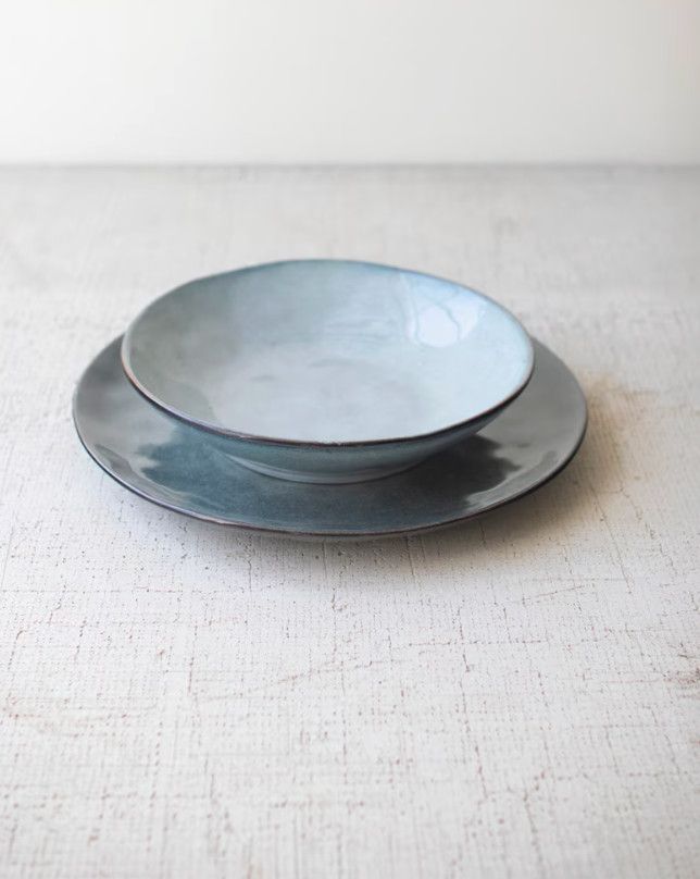 Ceramic Dinnerware, Style: Plate, Color: Blue