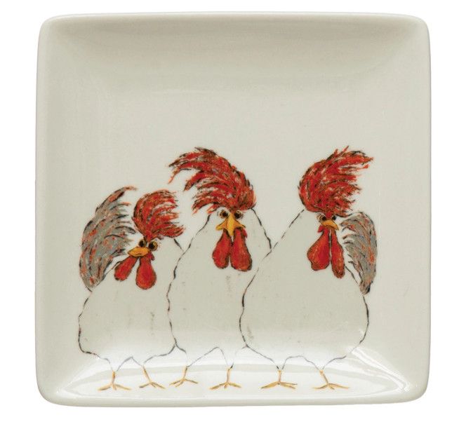 Assorted Chicken Plate, Style: Three Chickens
