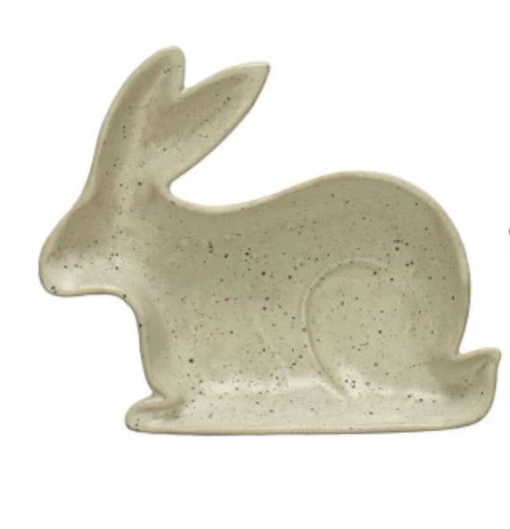 Stoneware Flora/Fauna Dish, Style: Bunny
