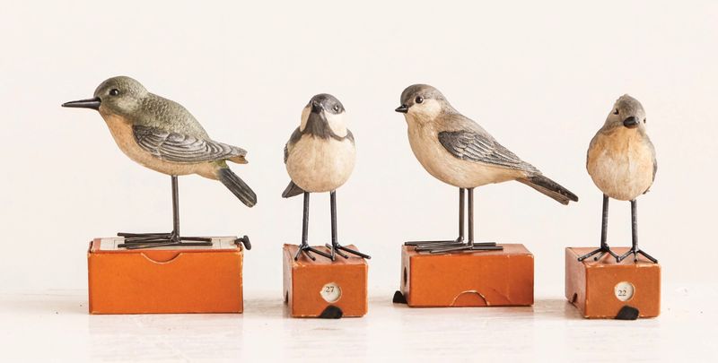 Bird with Metal Feet