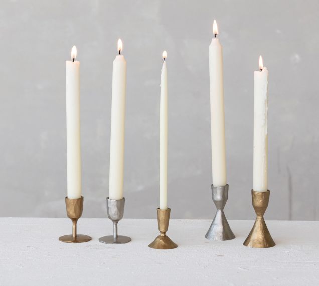 Hand-Forged Cast Iron Taper Holder