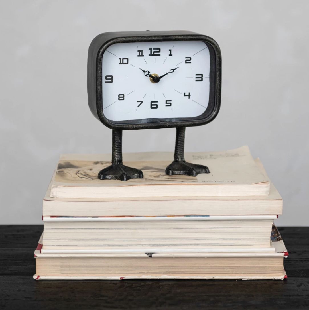 CC Metal Clock w/ Duck Feet