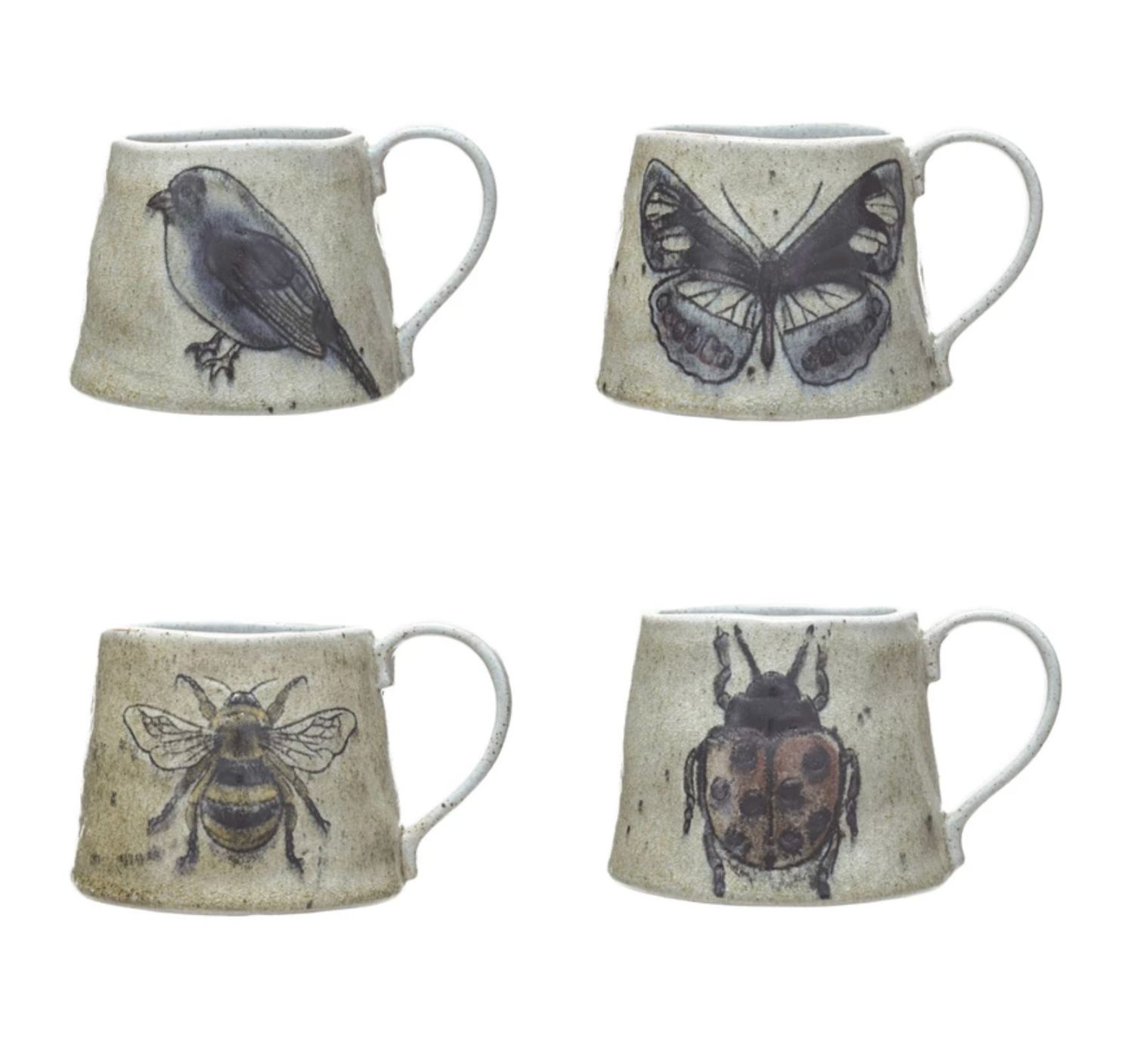 Nature Themed Stoneware, Color: Ladybug, Size: Mug