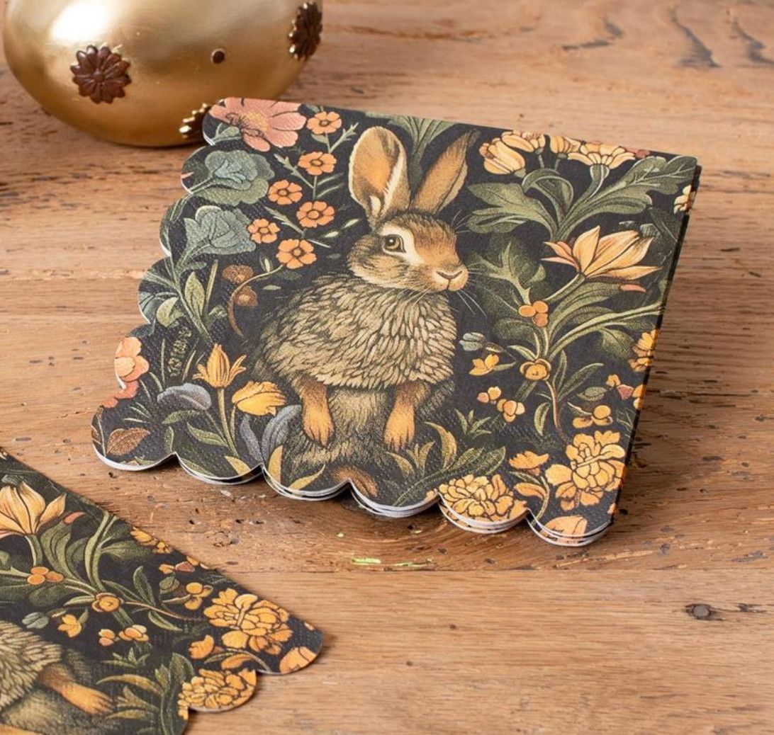 Paper Bev Napkins - Woodland Rabbit