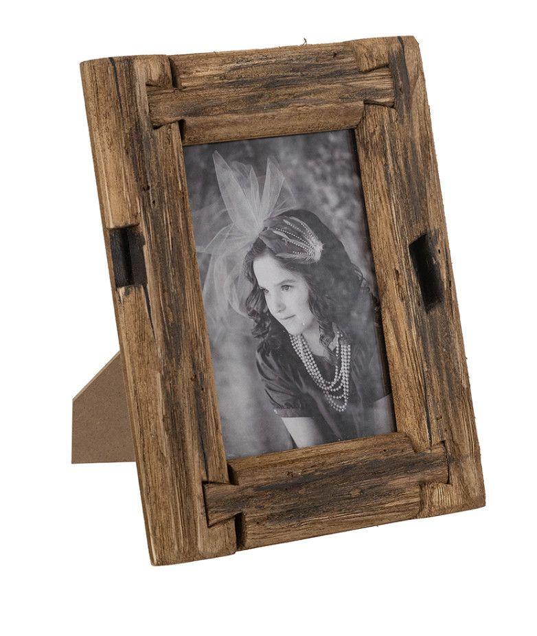 AB Paulownia Wood Photo Frame with Natural Brown 5X7