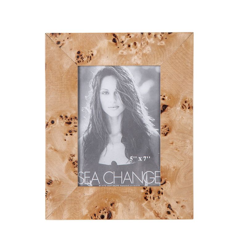 Burl Wood Photo Frame, Brown