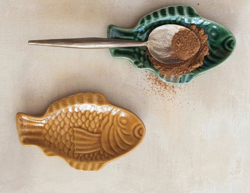 Stoneware Fish Shaped Dish
