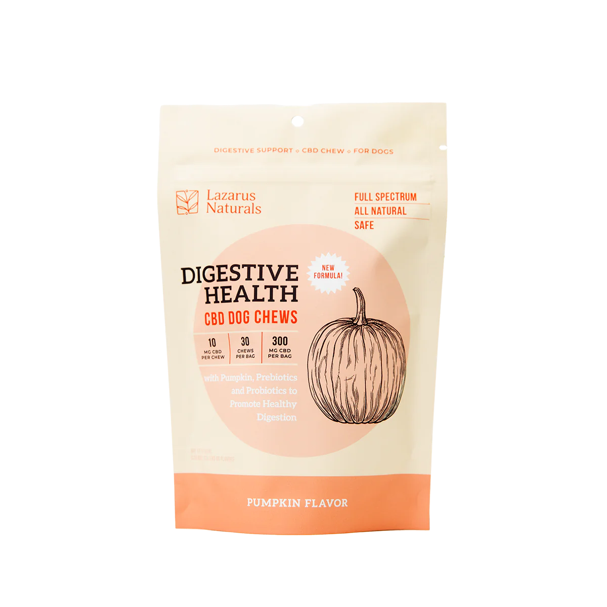 Lazarus Naturals CBD Dog Chews, Size: Digestive Health 30 count