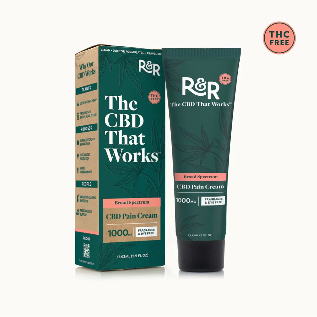 R&amp;R Medicinals - THC-Free CBD Infused Cream 1000mg