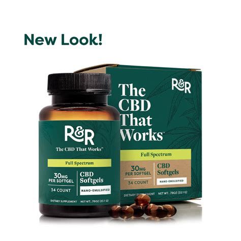 R &amp; R Medicinals THC-Free CBD Softgels
